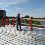Temporary Barrier Guard Safety Rail System